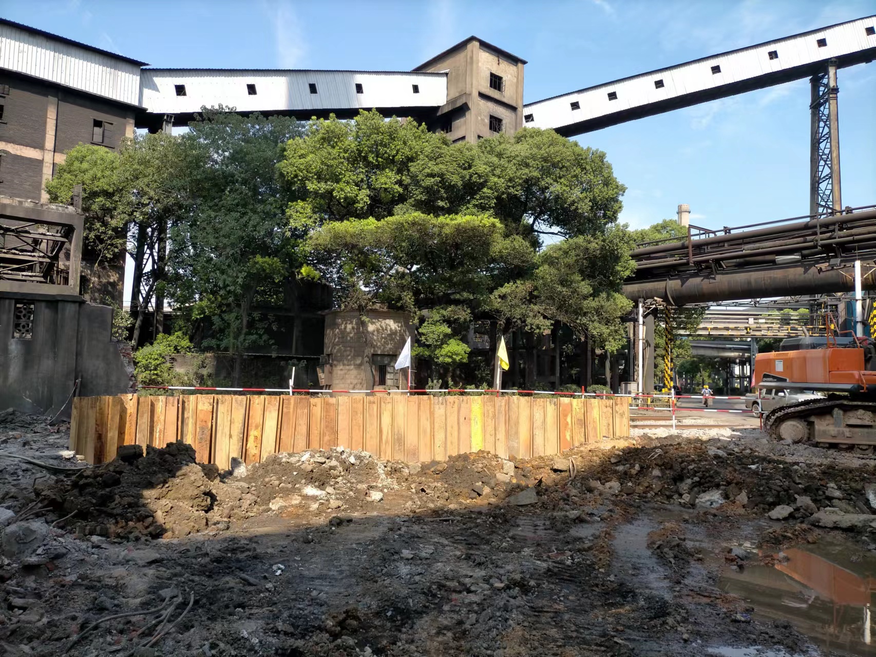 盛達工程 | 湖南華菱湘鋼節能發電有限公司高效余能發電項目鋼板樁支護工程